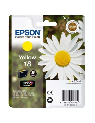 Cartucho de Tinta EPSON EXPRESSION HOME XP-205 Amarillo 18