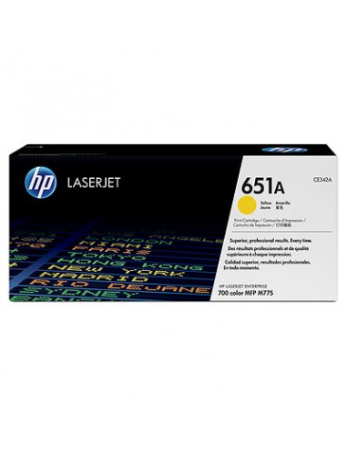 Toner HP LASERJET ENTERPRISE 700 MFP Amarillo