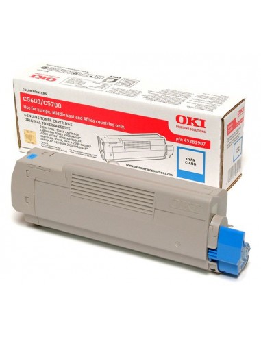 Toner OKI C5600 Cian