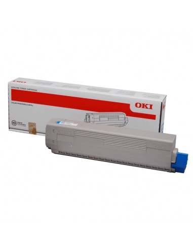 Toner OKI C822 Cian