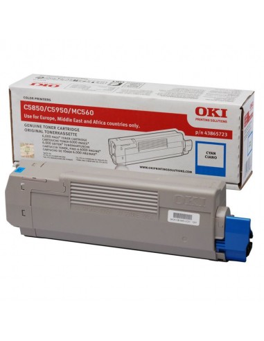 Toner OKI MC560 Cian