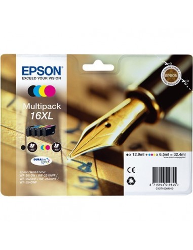 Cartucho de Tinta EPSON DURABRITE ULTRA Negro y Color Pack 4 Colores XL