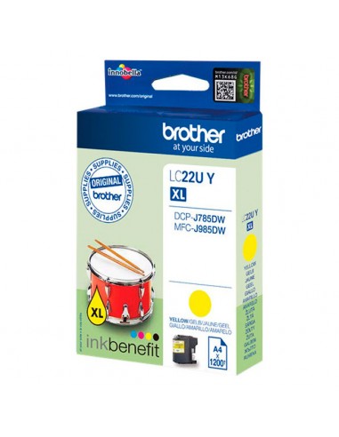 Cartucho de Tinta BROTHER DCP-J785DW Amarillo