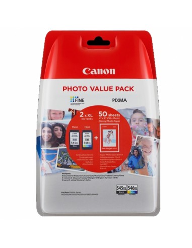 Cartucho de Tinta CANON PIXMA MG2950 Negro y Color XL + 50 hojas 10 x 15