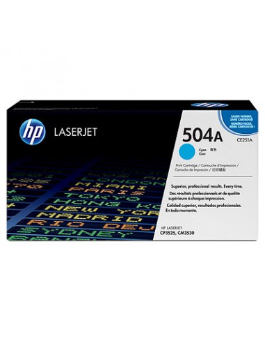 Toner HP LASERJET CP3525 Cian